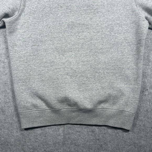 Super Dry Hoodie Mens Size Large Grey Solid Spell Out Logo Sweatshirt Pullover - Picture 15 of 16